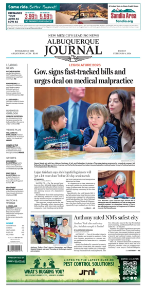 Cover of Albuquerque Journal