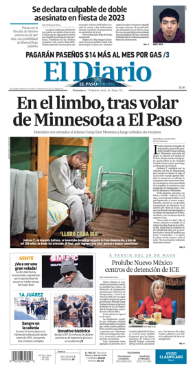 Cover of El Diario de El Paso
