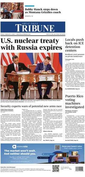 Cover of Great Falls Tribune