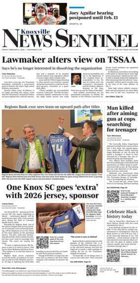 Cover of Knoxville News Sentinel