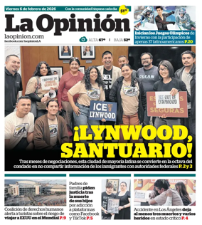 Cover of La Opinion