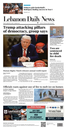 Cover of Lebanon Daily News