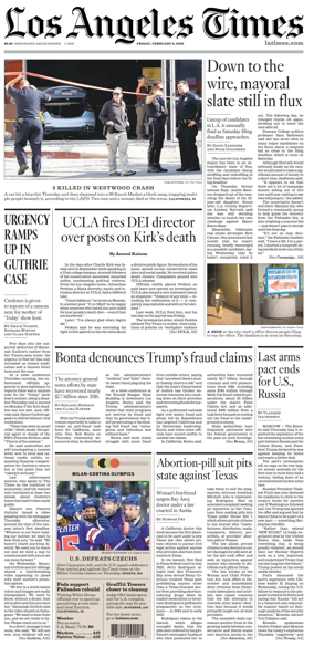 Cover of Los Angeles Times