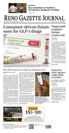 Cover of Reno Gazette Journal