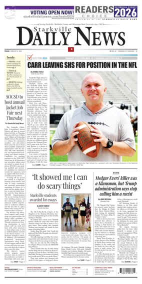 Cover of Starkville Daily News