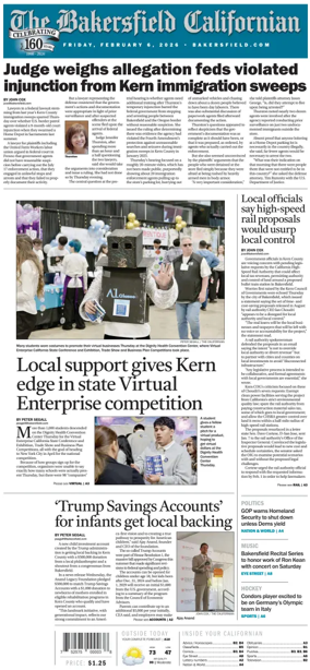 Cover of The Bakersfield Californian