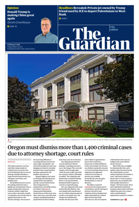 Cover of The Guardian (USA)