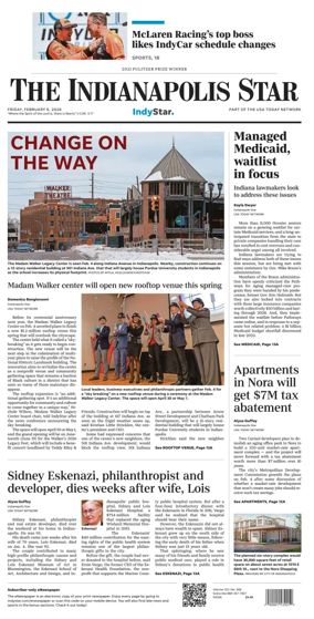 Cover of The Indianapolis Star