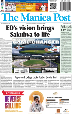 Cover of The Manica Post