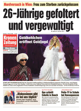 Cover of Kronen Zeitung