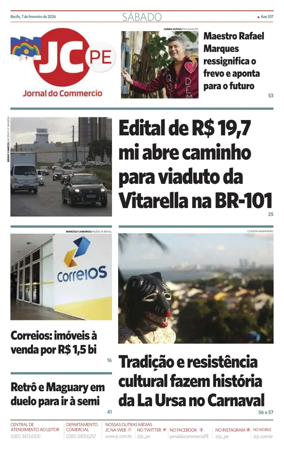 Cover of Jornal do Commercio