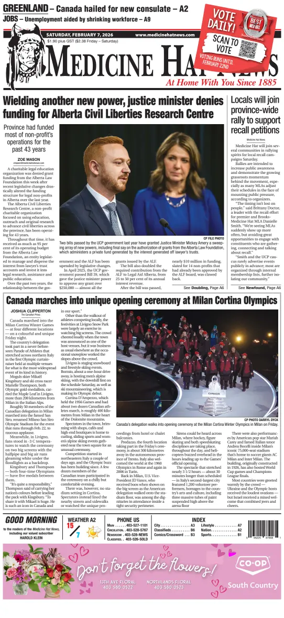 Cover of Medicine Hat News