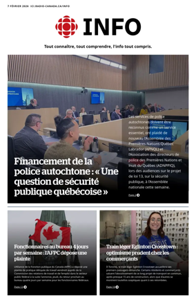 Cover of Radio-Canada Info