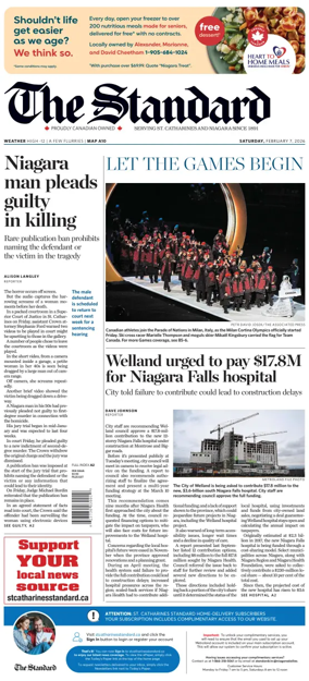 Cover of The Standard (St. Catharines)