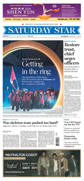 Cover of Toronto Star