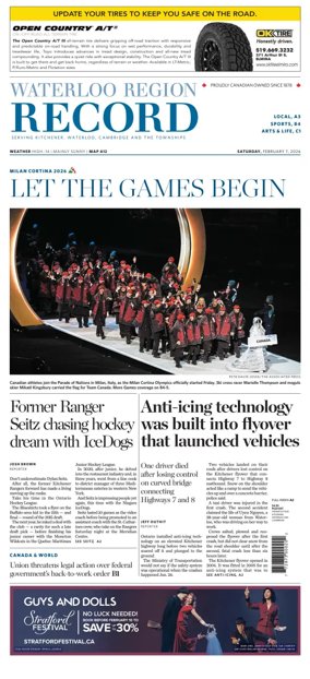 Cover of Waterloo Region Record