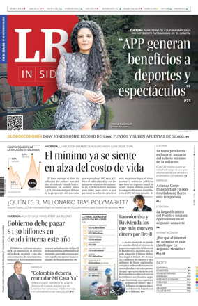 Cover of La Republica (Colombia)