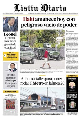 Cover of Listin Diario