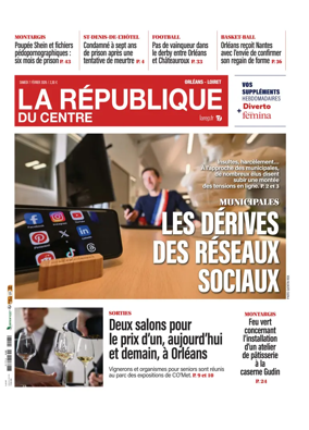 Cover of La Republique du Centre (Orleans - Loiret))