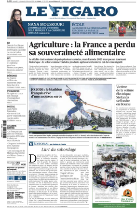 Cover of Le Figaro