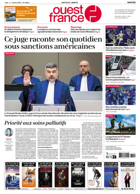 Cover of Ouest France (Nantes)