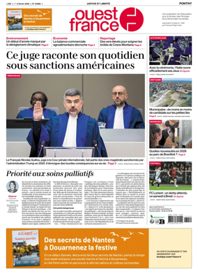 Cover of Ouest France (Pontivy)