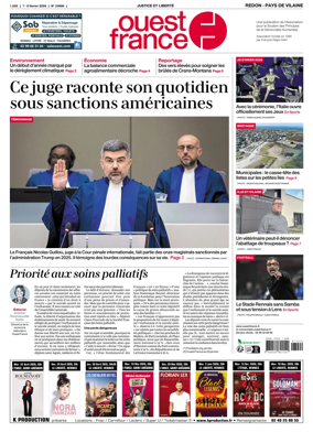 Cover of Ouest France (Redon / Pays de Vilaine)