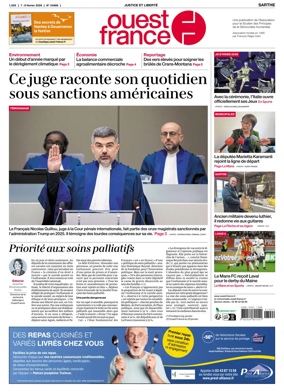 Cover of Ouest France (Sarthe)