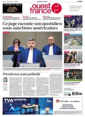 Cover of Ouest France (Vannes)
