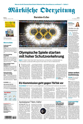 Cover of Markische Oderzeitung Bernau