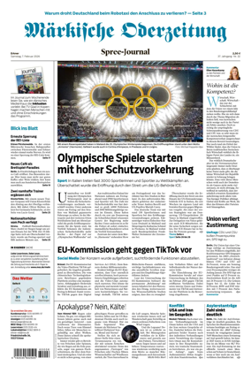 Cover of Markische Oderzeitung Erkner