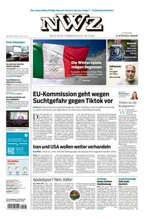Cover of NWZ – Neue Wurttembergische Zeitung