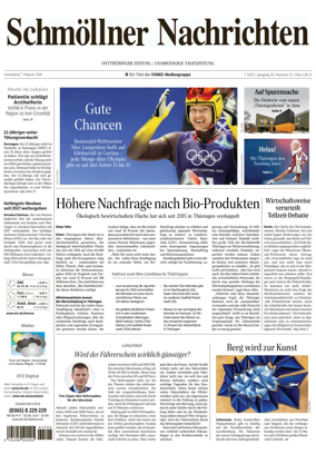 Cover of Ostthuringer Zeitung (Schmolln)