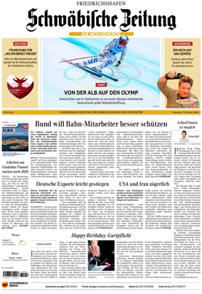 Cover of Schwabische Zeitung (Friedrichshafen)