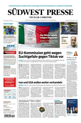 Cover of SUDWEST PRESSE - Neckar-Chronik