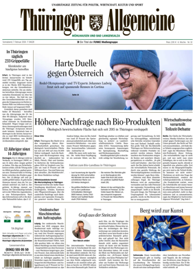 Cover of Thuringer Allgemeine (Muhlhausen)