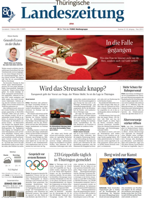Cover of Thuringische Landeszeitung (Jena)