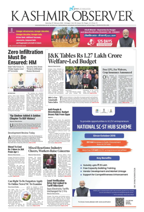 Cover of Kashmir Observer