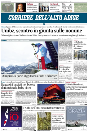 Cover of Corriere dell'Alto Adige