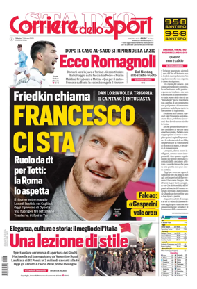 Cover of Corriere dello Sport (Lazio)