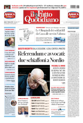 Cover of Il Fatto Quotidiano