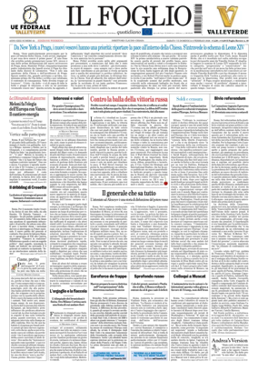 Cover of Il Foglio Quotidiano