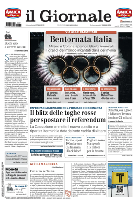 Cover of Il Giornale (Italy)