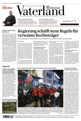 Cover of Liechtensteiner Vaterland