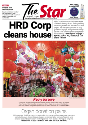 Cover of The Star Malaysia