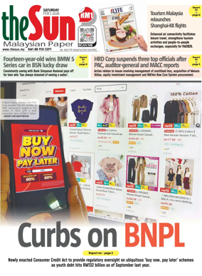 Cover of The Sun (Malaysia)