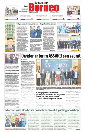 Cover of Utusan Borneo (Sarawak)