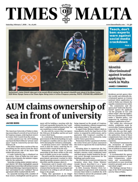 Cover of Times of Malta