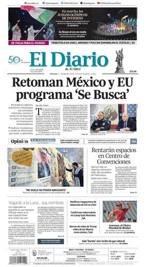 Cover of El Diario de Juarez