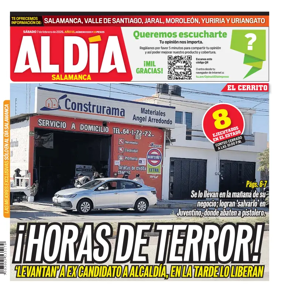 Cover of Periodico Al Dia (Salamanca)